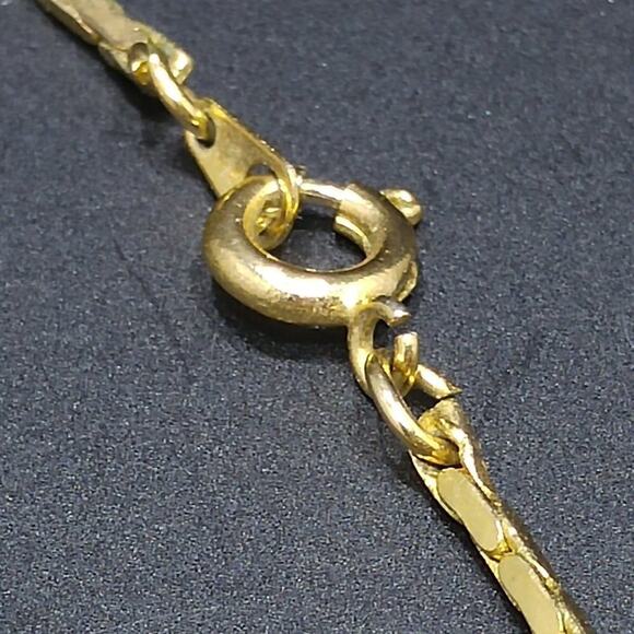 Avon North Star Blue Egg Necklace, Vintage Pendant Gold-tone Chain Jewelry, 23" - Picture 6 of 8